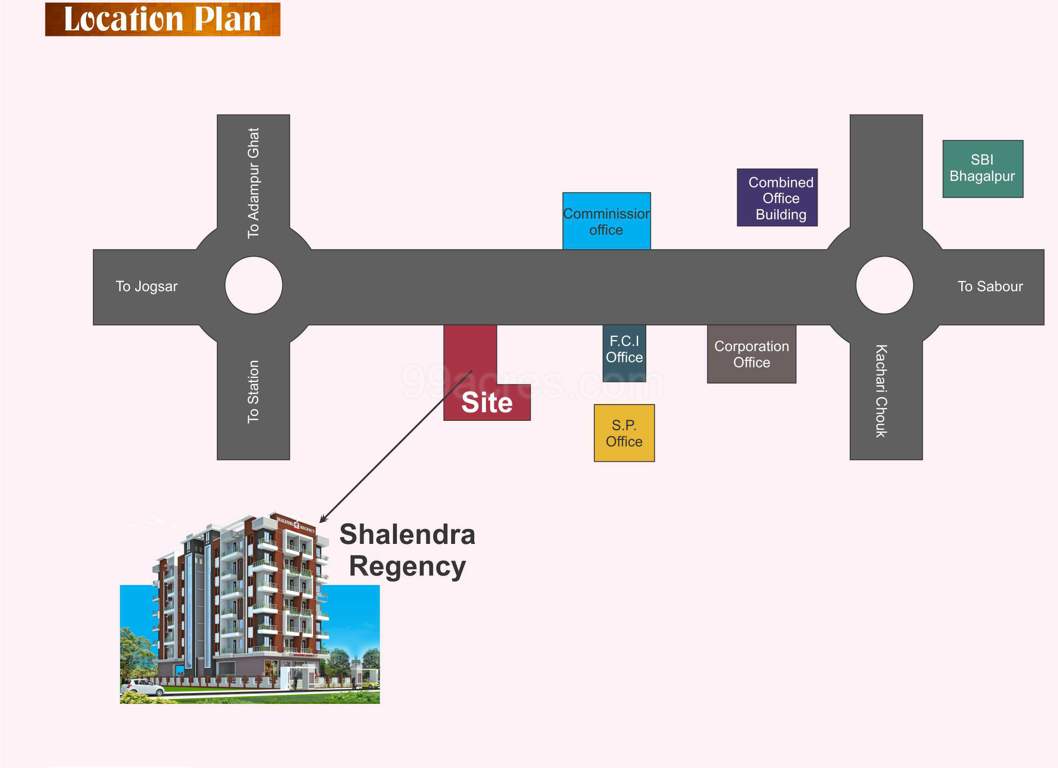  shailendra regency Location Plan