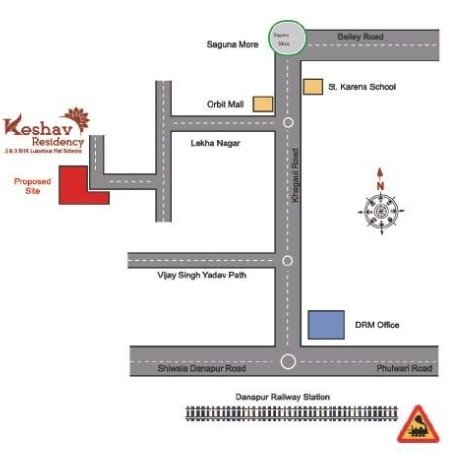keshav residency Location Plan