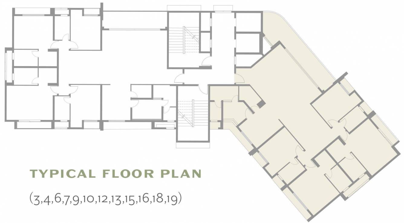 kiara Kiara Cluster Plan from 3rd to 19th Floor