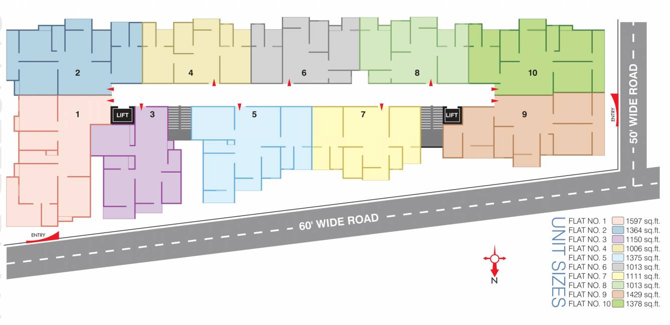  nirmala Tower 1 Cluster Plan