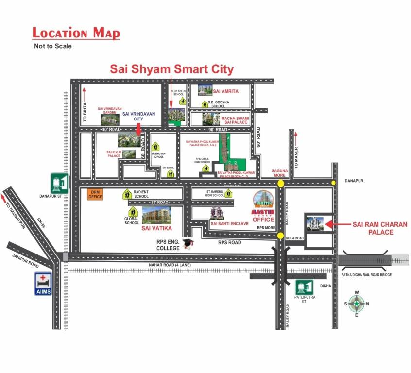  sai shyam smart city Location Plan