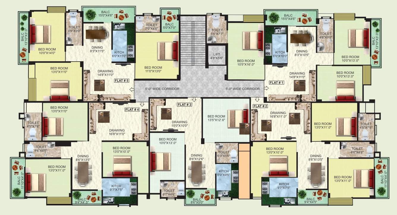 anusha basanti kunj Savita Anusha Basanti Kunj Cluster Plan from ground to 3rd Floor