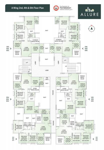  allure Allure Wing A Cluster Plan For Even Floor