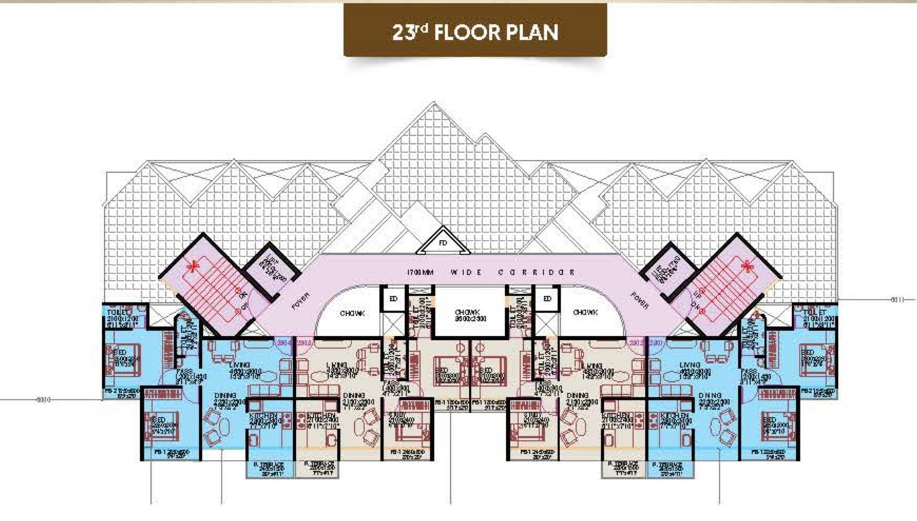 radhe mohan Radhe Mohan Cluster Plan For 23th Floor