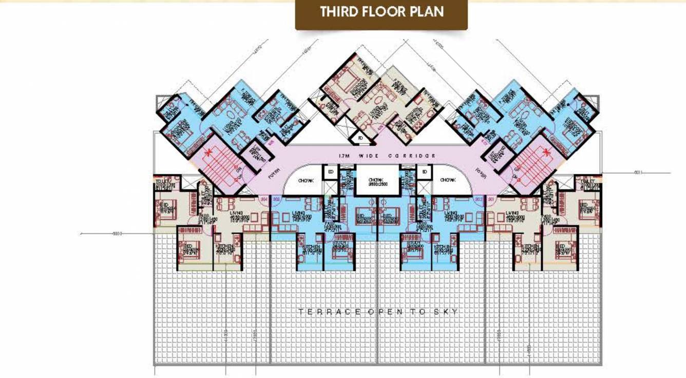  radhe mohan Radhe Mohan Cluster Plan For 3rd Floor