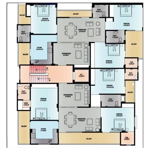  tower 3 Shrinath Tower 3 Cluster Plan