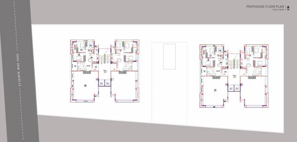  aatishya-100 Block A & B Cluster Plan for 13th Floor