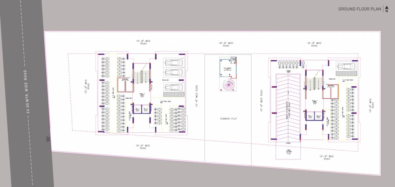  aatishya 100 Block A & B Cluster Plan for ground Floor