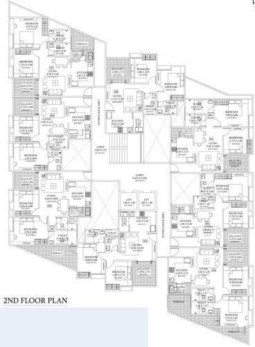  bliss-solitaire Bliss Solitaire, Phase I, Building A Cluster Plan for 2nd Floor