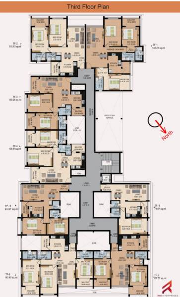  heritage R R Heritage Cluster Plan for 3rd Floor