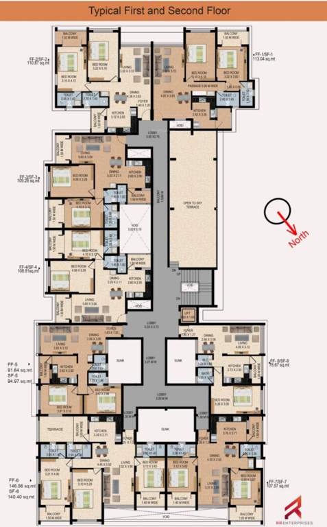  heritage R R Heritage Cluster Plan from 1st to 2nd Floor