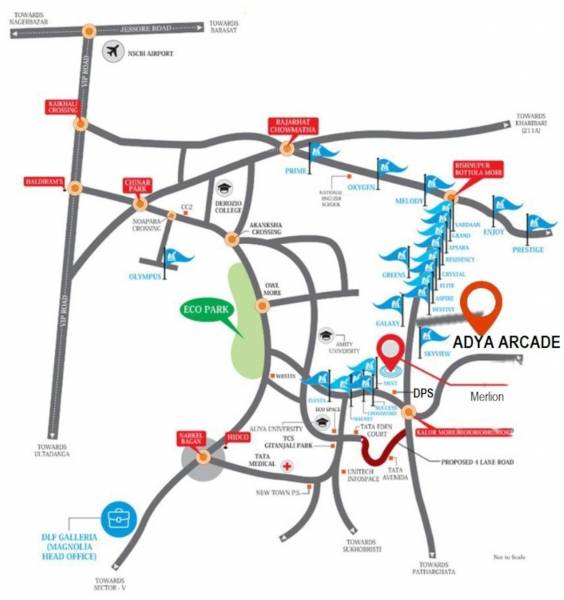  adya-arcade-villa Location Plan