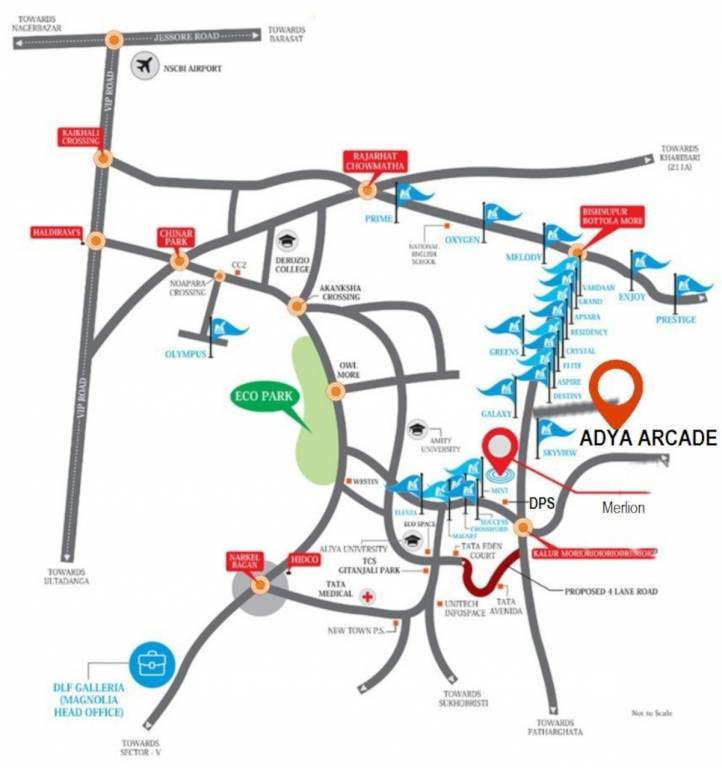  adya arcade villa Location Plan