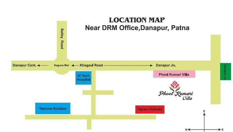 phool kumari villa Location Plan