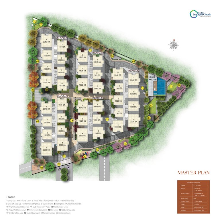  pentagon clouds Master Plan