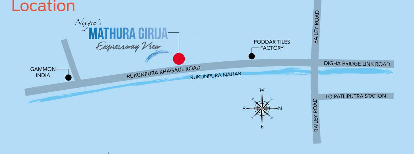  mathura girija express Location Plan