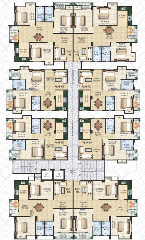complex hajipur Block A Cluster Plan