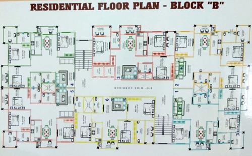  shree-ratan-sharda-sadan Block B Cluster Plan for Typical Floor