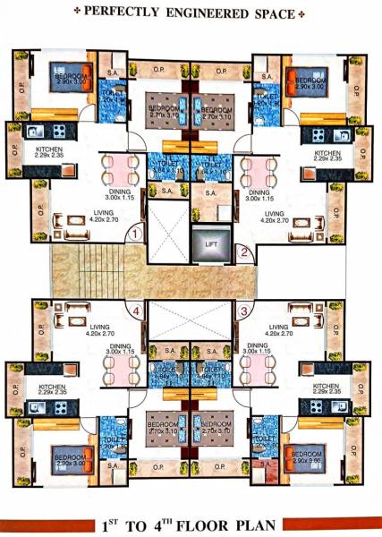  precious-galaxy Building No 1 Cluster Plan