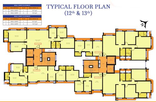  anand-chsl Chaitanya Anand Lunkhod CHSL Cluster Plan From 12th To 13th Floor