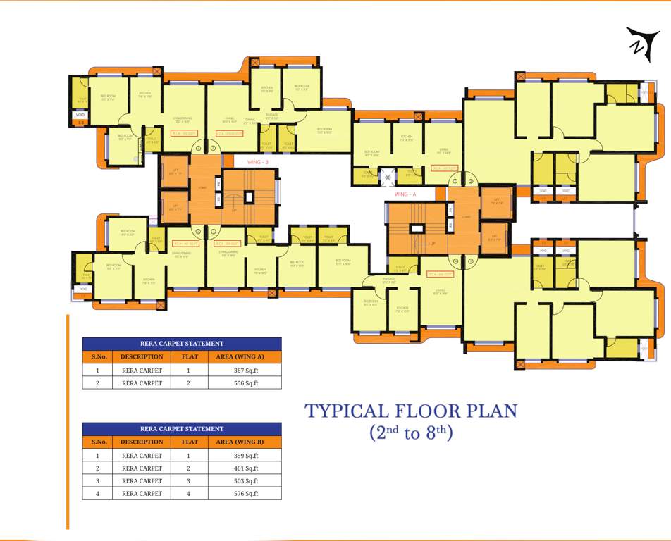  anand chsl Chaitanya Anand Lunkhod CHSL Cluster Plan From 2nd To 8th Floor