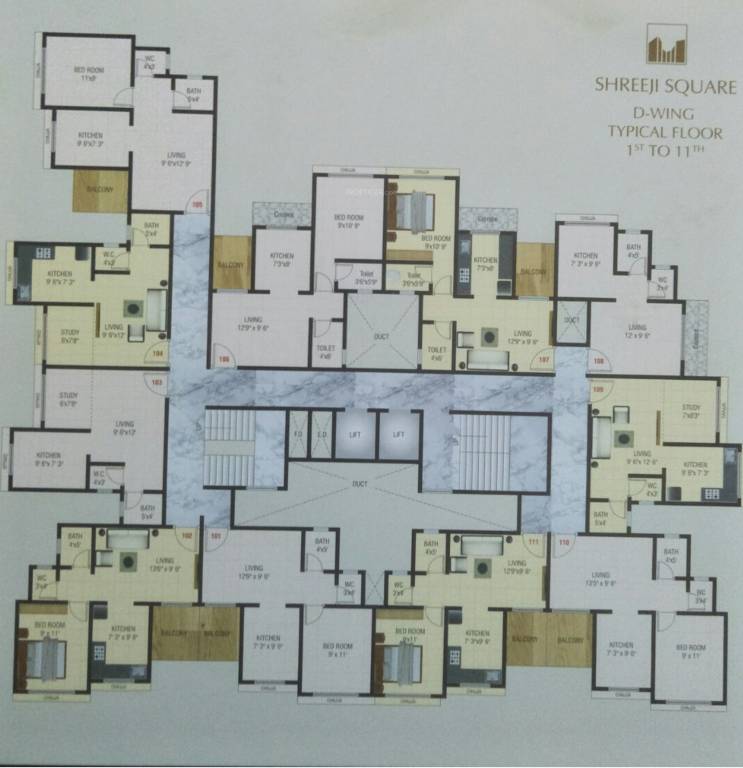  square phase i Building A Cluster Plan