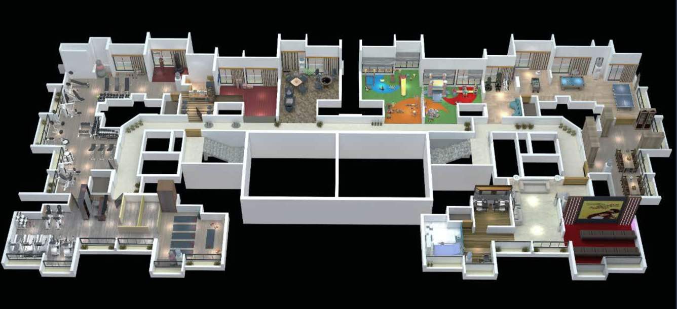  metro majestic by nakshatra builders thane Building 1 Cluster Plan