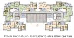  metro-majestic-by-nakshatra-builders-thane Building 1 Typical Cluster Plan