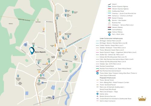  metro-majestic-by-nakshatra-builders-thane Location Plan