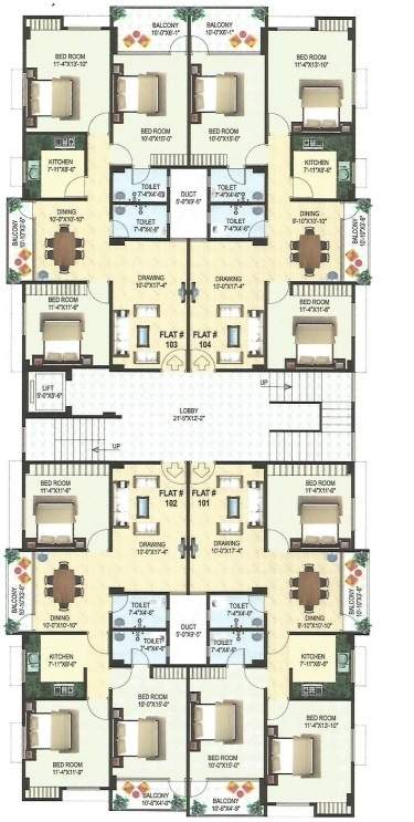  dharmsheela nandan enclave Dharmsheela Nandan Enclave Cluster Plan from ground to 4th Floor