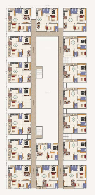  springfield apartments Springfield Apartments Cluster Plan