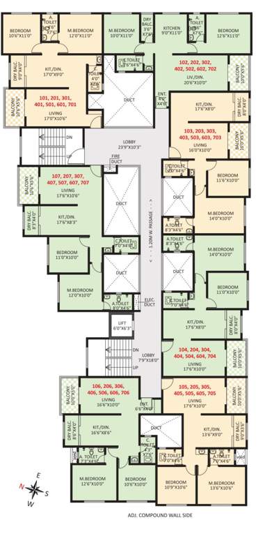  vishal leela residency B1 Cluster Plan
