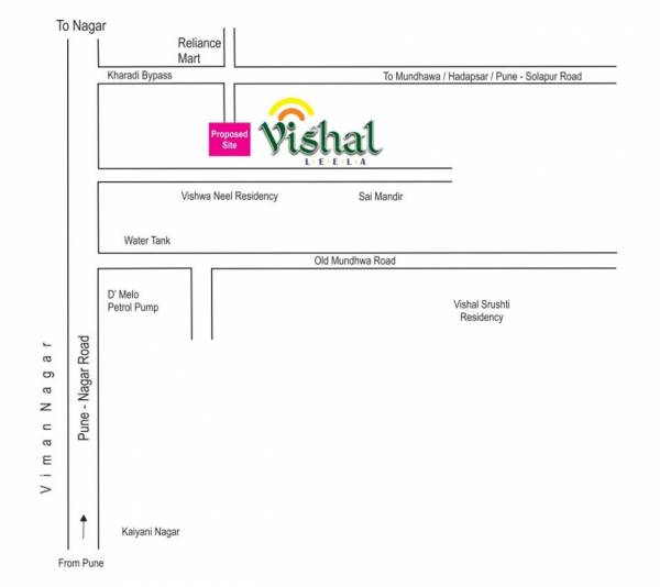  vishal-leela-residency Location Plan