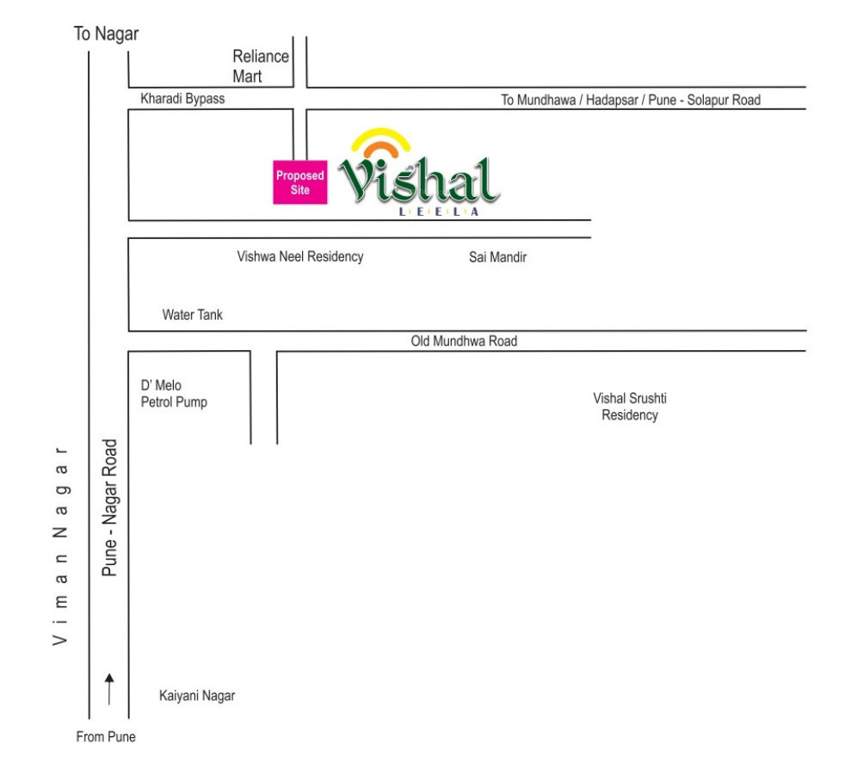  vishal leela residency Location Plan