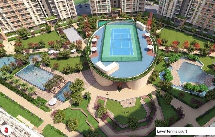  ashiana amantran Lawn Tennis Court