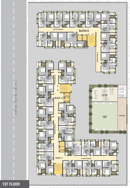  skyline Block A B And C Cluster Plan for 1st Floor