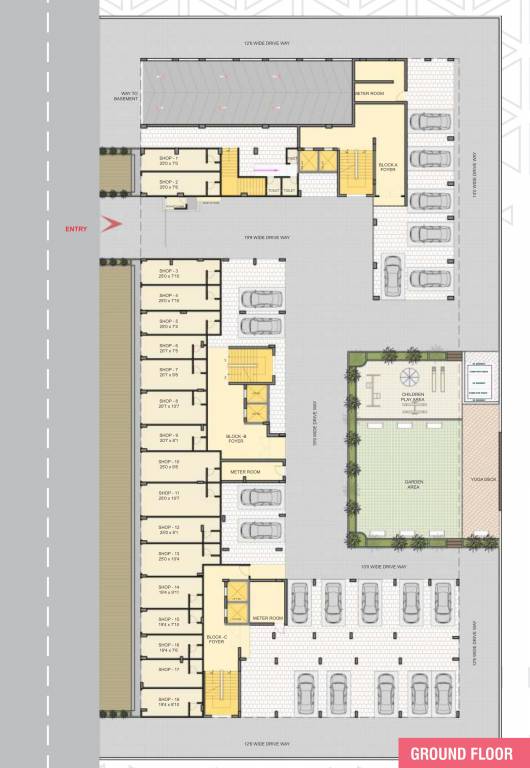  skyline Block A B And C Cluster Plan For Ground Floor