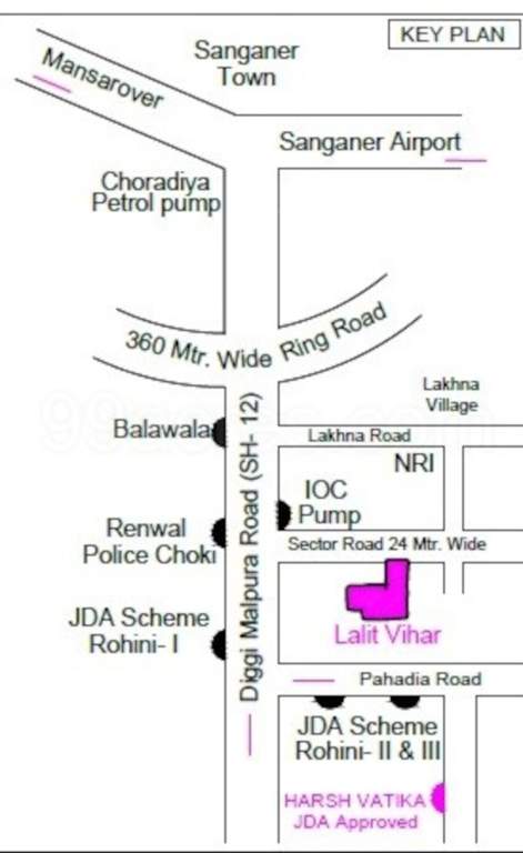  lalit vihar Location Plan