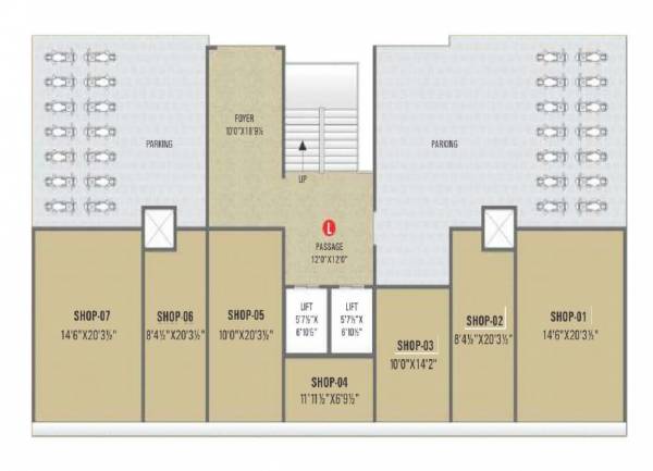  victoria-residency Block L Cluster Plan for ground Floor