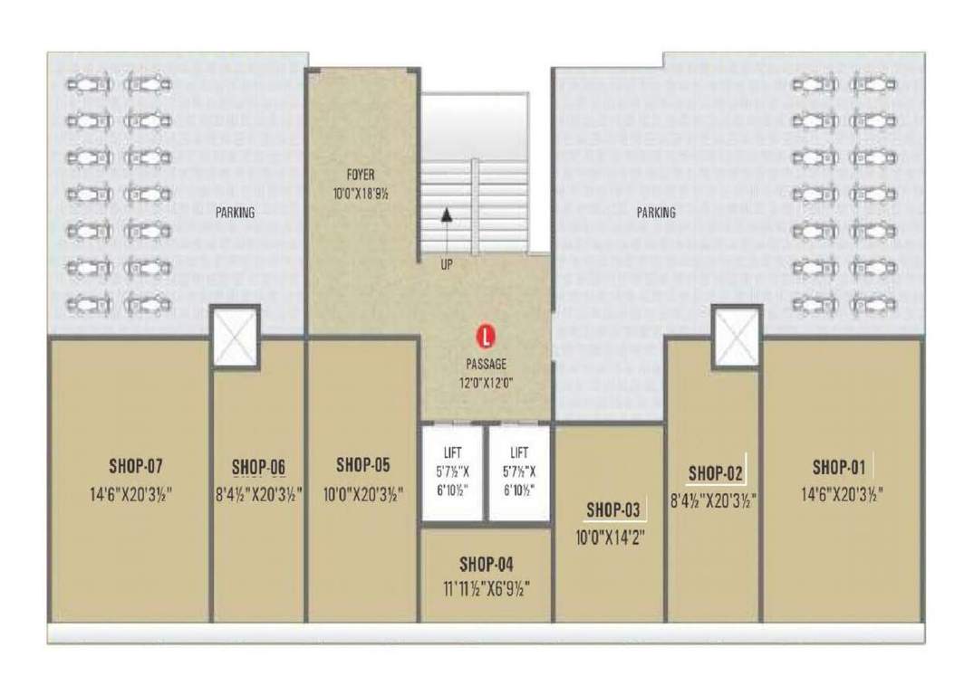  victoria residency Block L Cluster Plan for ground Floor