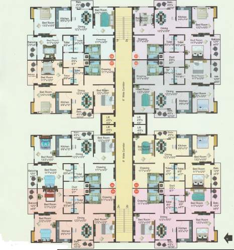  iob galaxy model town Block D Cluster Plan