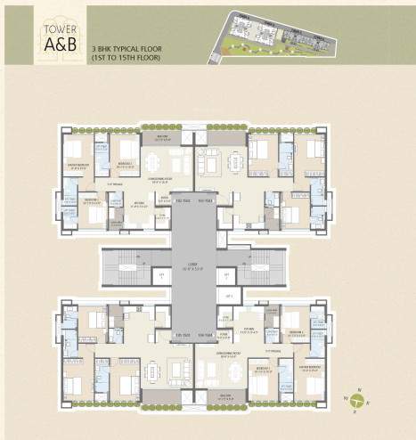  greenwoods aaranya BLOCK G2/1 A Cluster Plan