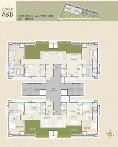  greenwoods-aaranya BLOCK G2/1 A Cluster Plan