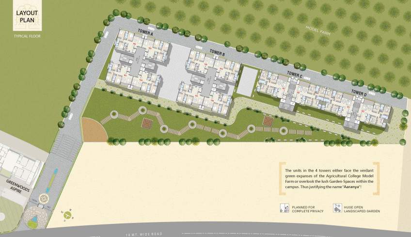  greenwoods aaranya Layout Plan