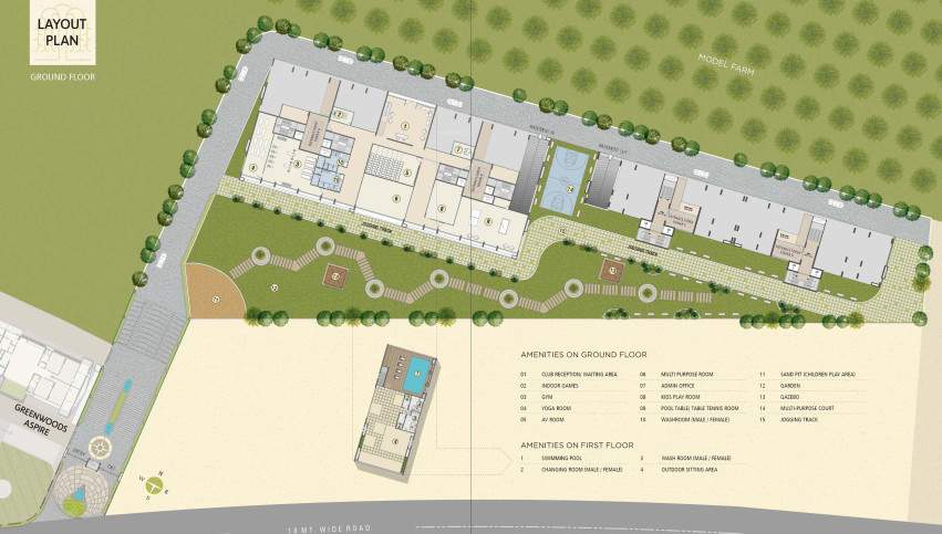  greenwoods aaranya Layout Plan