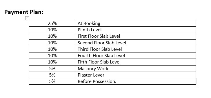 balaji-icon Construction Linked Payment (CLP) Payment Plan