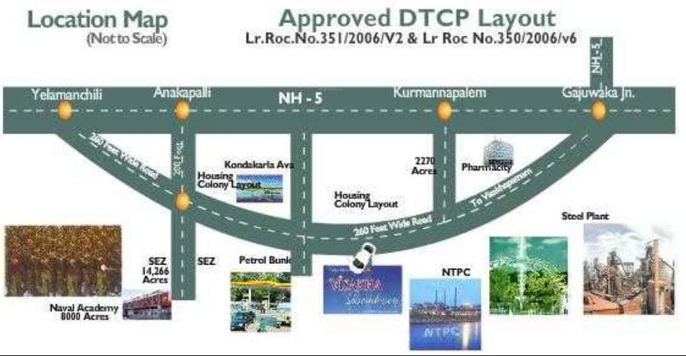  visakha residency Location Plan
