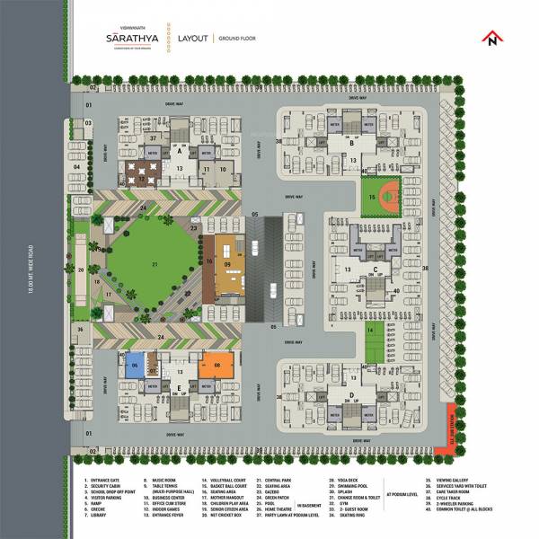  sarathya-west Layout Plan