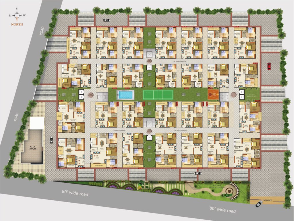  flora delight Flora Delight Cluster Plan from 1st to 5th Floor