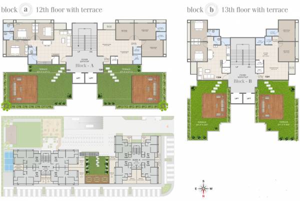  heights Block A And B Terrace Cluster Plan